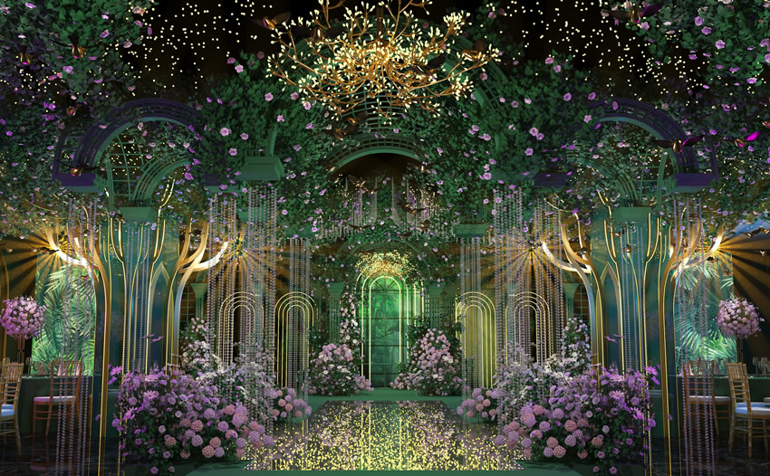 略阳奇妙森林婚礼堂效果展示